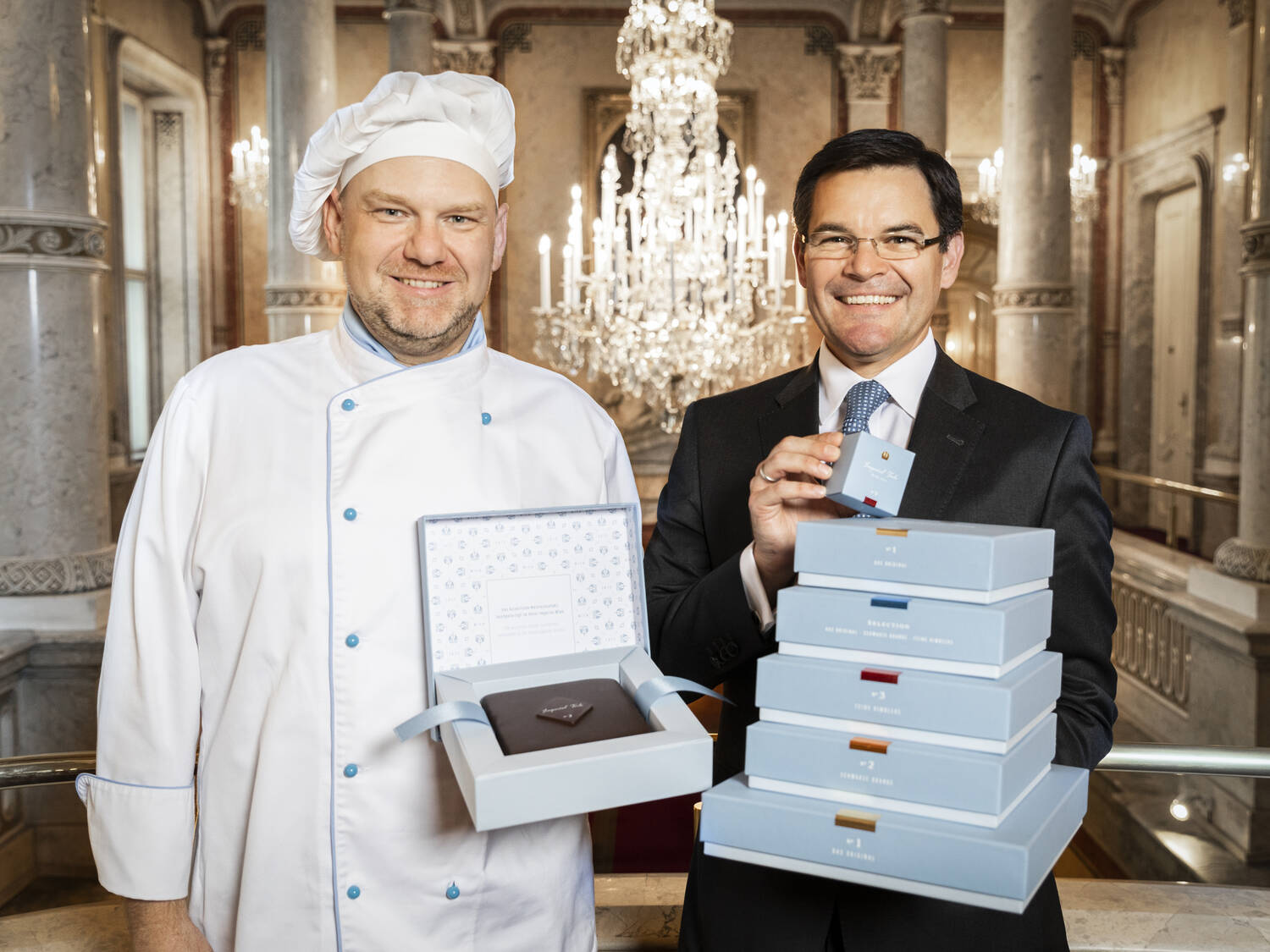 Generaldirektor Mario Habicher und Meister Pâtissier Christian Csencsits c Kirchgasser Photography